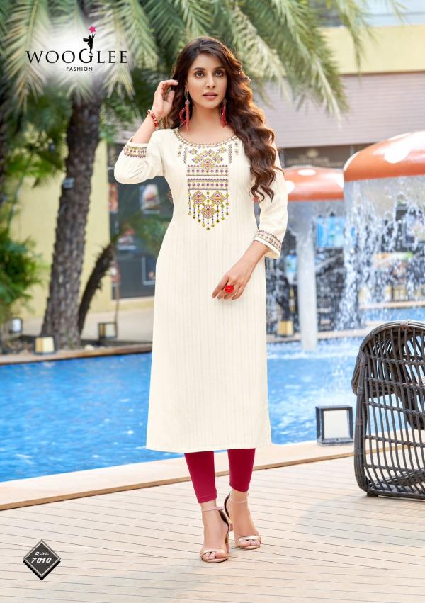 Wooglee 4Ever 3 Ethnic Wear Viscose Designer Kurti Collection